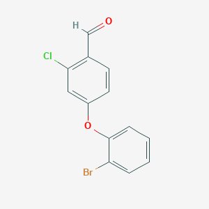 4-(2-Bromophenoxy)-2-chlorobenzaldehyde