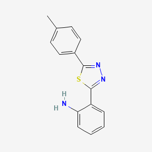 2-[5-(4-Methylphenyl)-1,3,4-thiadiazol-2-yl]aniline