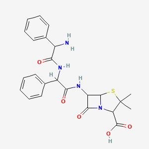 molecular formula C24H26N4O5S B12107787 Ampicillin Amino-benzeneacetaldehyde 