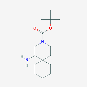 Tert-butyl 1-amino-3-azaspiro[5.5]undecane-3-carboxylate