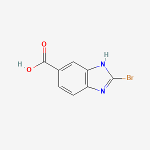 1H-Benzimidazole-6-carboxylic acid, 2-bromo-