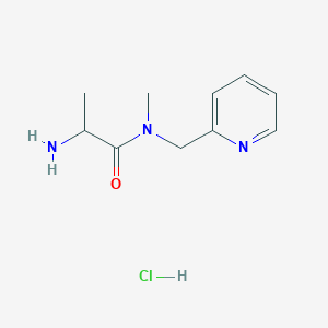 2-amino-N-methyl-N-(pyridin-2-ylmethyl)propanamide;hydrochloride