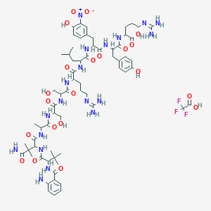 molecular formula C66H96F3N19O21 B12107846 Abz-tbu-gly-tbu-gly-asn(ME)2-ala-ser-ser-arg-leu-3-nitro-tyr-arg-OH 