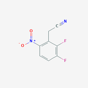 molecular formula C8H4F2N2O2 B12107938 2-(2,3-Difluoro-6-nitrophenyl)acetonitrile 