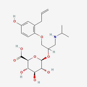 molecular formula C21H31NO9 B1210795 4-Hydroxyalprenolol glucuronide CAS No. 70359-54-5