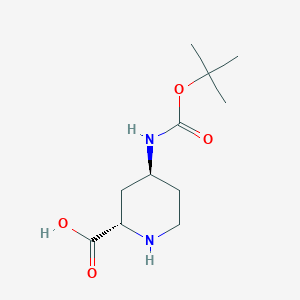 (2S,4S)-4-((tert-butoxycarbonyl)amino)piperidine-2-carboxylic acid