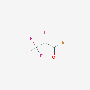 molecular formula C3HBrF4O B12107969 2,3,3,3-Tetrafluoropropanoyl bromide CAS No. 61444-66-4