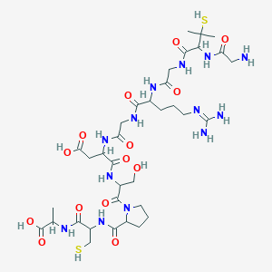 molecular formula C35H59N13O14S2 B12107970 H-Gly-DL-Pen-Gly-DL-Arg-Gly-DL-Asp-DL-Ser-DL-Pro-DL-Cys-DL-Ala-OH 