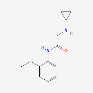 molecular formula C13H18N2O B12107973 2-(cyclopropylamino)-N-(2-ethylphenyl)acetamide 