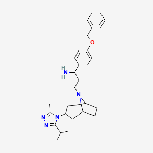 molecular formula C29H39N5O B12107975 4-BenzyloxyphenylN-Des1-(4,4-difluorocyclohexanecarbonyl)Maraviroc 