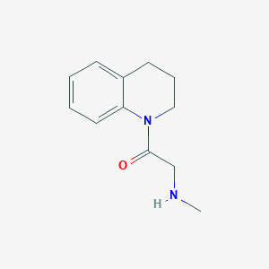 molecular formula C12H16N2O B12108044 1-(3,4-dihydroquinolin-1(2H)-yl)-2-(methylamino)ethanone 