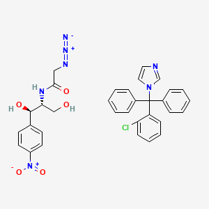 molecular formula C33H30ClN7O5 B1210806 Baycuten SD CAS No. 82571-54-8