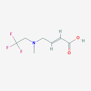 4-[Methyl(2,2,2-trifluoroethyl)amino]but-2-enoic acid