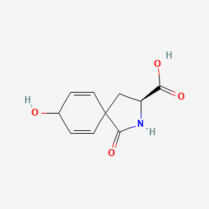 molecular formula C10H11NO4 B1210808 Spiro-arogenate CAS No. 86334-99-8