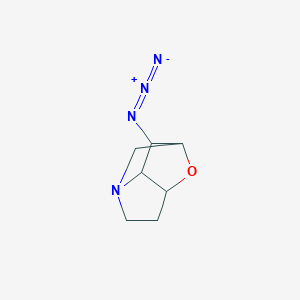 molecular formula C7H10N4O B12108169 (2R,3R,3aS,4S,6aS)-3-Azidohexahydro-2,4-methano-4H-furo[3,2-b]pyrrole 