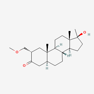 17beta-Hydroxy-2alpha-(methoxymethyl)-17-methyl-5alpha-androstan-3-one