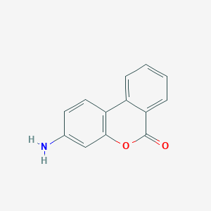 molecular formula C13H9NO2 B1210819 3-Amino-6H-dibenzo[b,d]pyran-6-one CAS No. 6967-04-0