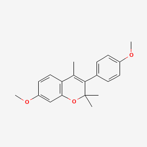 7-Methoxy-2,2,4-trimethyl-3-(4-methoxyphenyl)-2H-1-benzopyran