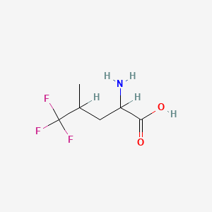 molecular formula C6H10F3NO2 B1210823 5,5,5-三氟-DL-亮氨酸 CAS No. 2792-72-5