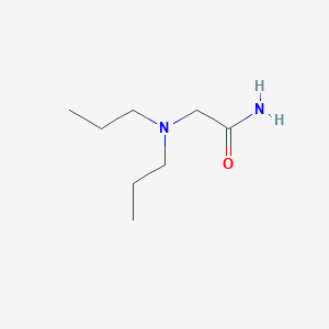 molecular formula C8H18N2O B12108301 Acetamide, 2-(dipropylamino)- CAS No. 7409-49-6