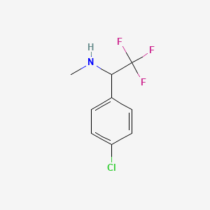 [1-(4-Chlorophenyl)-2,2,2-trifluoroethyl](methyl)amine