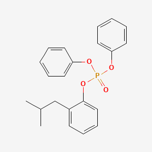 molecular formula C22H23O4P B1210834 Phosphoric acid, (2-methylpropyl)phenyl diphenyl ester CAS No. 41120-99-4