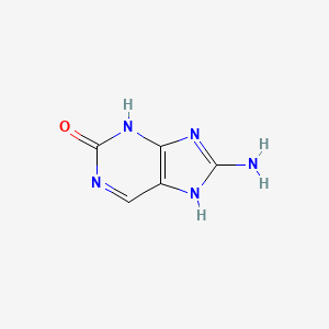 molecular formula C5H5N5O B12108450 2H-Purin-2-one, 8-amino-1,3-dihydro- 