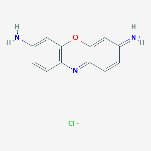 B1210849 3,7-Diaminophenoxazonium chloride CAS No. 53669-98-0