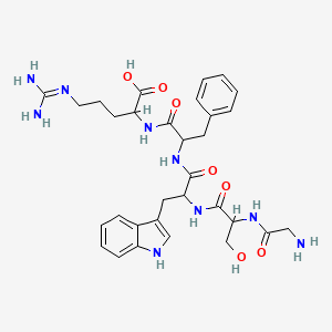 molecular formula C31H41N9O7 B12108502 [Trp3,Arg5]-Ghrelin (1-5) (human, rat) 