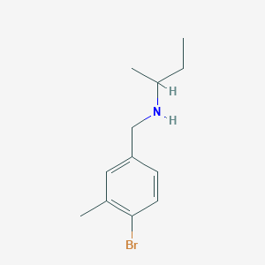 molecular formula C12H18BrN B12108554 [(4-Bromo-3-methylphenyl)methyl](butan-2-yl)amine 