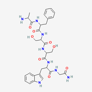 molecular formula C31H40N8O8 B12108598 Locustakinin (9CI) 