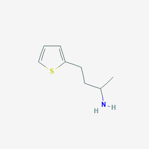 molecular formula C8H13NS B12108615 2-Thiophenepropanamine, alpha-methyl- 