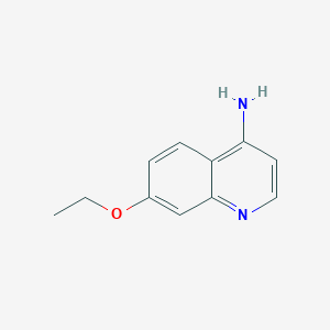 molecular formula C11H12N2O B12108627 4-Quinolinamine, 7-ethoxy- 