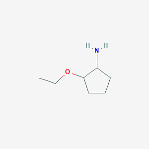 molecular formula C7H15NO B12108674 2-Ethoxycyclopentan-1-amine 