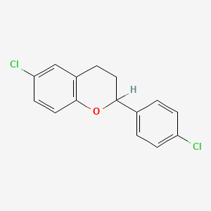 molecular formula C15H12Cl2O B1210872 4',6-Dichloroflavan CAS No. 73110-56-2