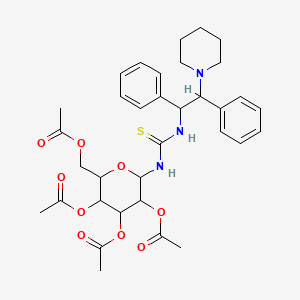 N-[(1S,2S)-1,2-Diphenyl-2-(1-piperidinyl)ethyl]-N'-(2,3,4,6-tetra-O-acetyl-beta-D-glucopyranosyl)thiourea