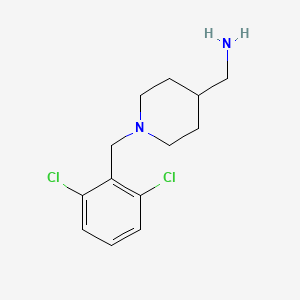 molecular formula C13H18Cl2N2 B12108746 (1-(2,6-Dichlorobenzyl)piperidin-4-yl)methanamine 