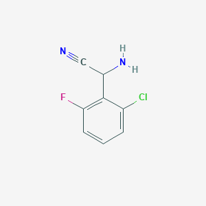 2-Amino-2-(2-chloro-6-fluorophenyl)acetonitrile