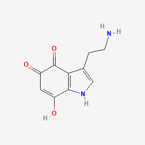 molecular formula C10H10N2O3 B1210880 5-Hydroxytryptamine-4,7-dione CAS No. 100513-78-8