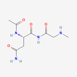 molecular formula C9H16N4O4 B1210881 Acetyl-asparaginyl-methylglycinamide CAS No. 65438-10-0