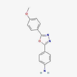 4-[5-(4-Methoxyphenyl)-1,3,4-oxadiazol-2-yl]aniline