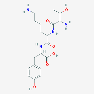 molecular formula C19H30N4O6 B12108861 H-Thr-lys-tyr-OH 