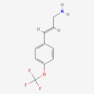 molecular formula C10H10F3NO B12108875 2-Propen-1-amine, 3-[4-(trifluoromethoxy)phenyl]- 