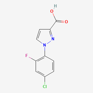 1-(4-Chloro-2-fluorophenyl)-1H-pyrazole-3-carboxylic acid