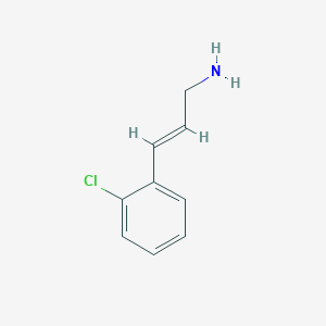 molecular formula C9H10ClN B12108928 2-Propen-1-amine, 3-(2-chlorophenyl)- 