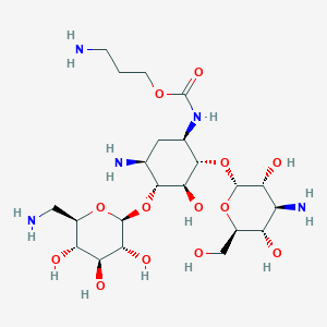 molecular formula C22H43N5O13 B1210893 Apc kanamycin A CAS No. 77987-52-1