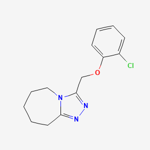 3-[(2-chlorophenoxy)methyl]-5H,6H,7H,8H,9H-[1,2,4]triazolo[4,3-a]azepine