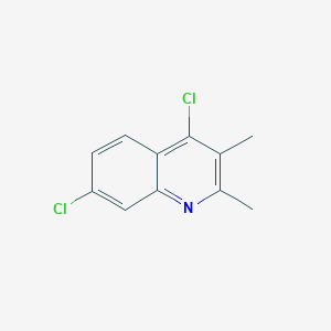 molecular formula C11H9Cl2N B12109031 Quinoline, 4,7-dichloro-2,3-dimethyl- 