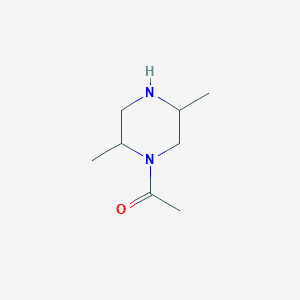 molecular formula C8H16N2O B12109034 1-((2S,5S)-2,5-diMethylpiperazin-1-yl)ethanone 