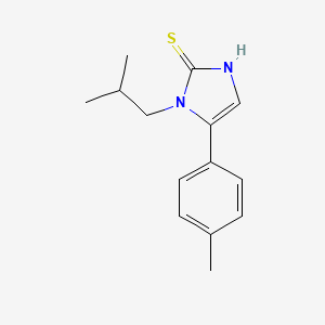 1-Isobutyl-5-(4-methylphenyl)-1H-imidazol-2-yl hydrosulfide